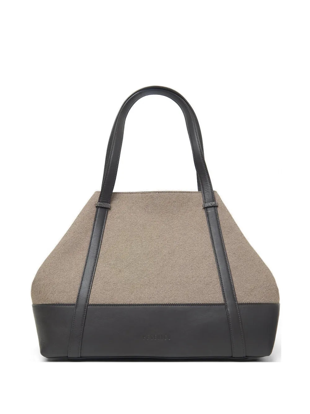 two-tone maxi tote bag