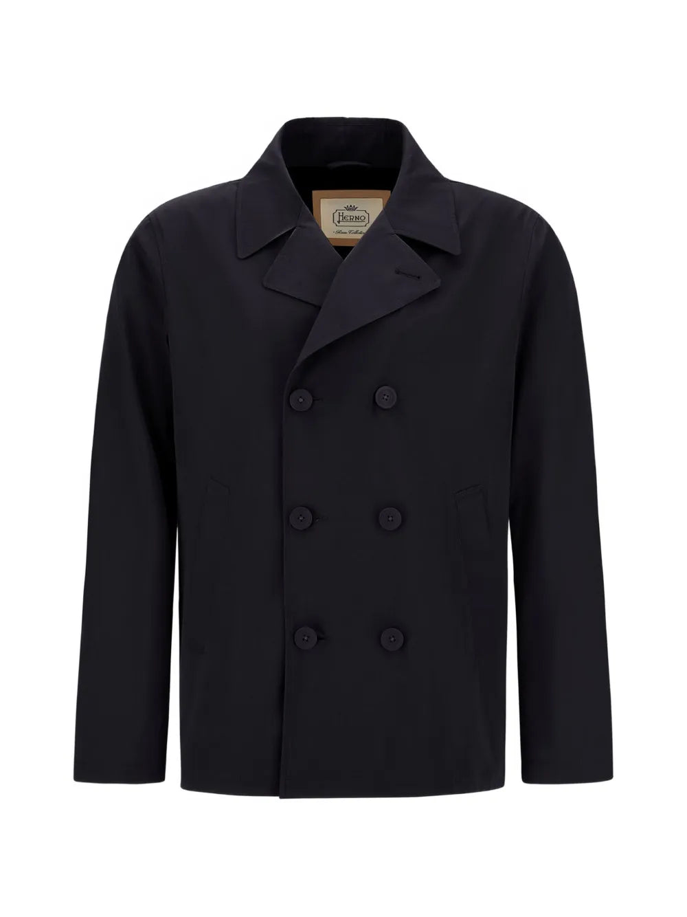 double-breasted peacoat