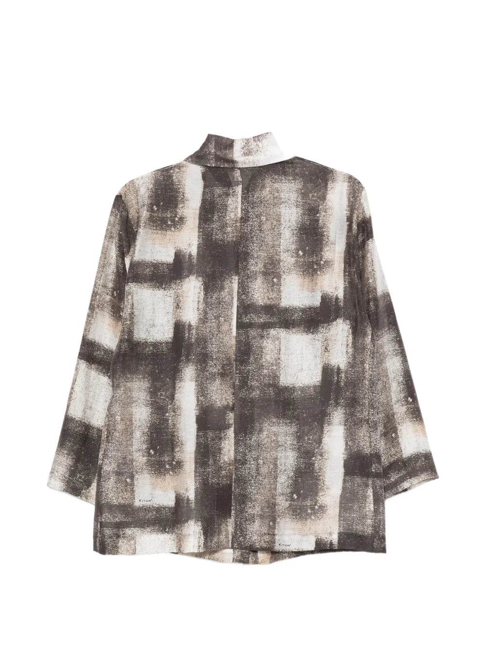 abstract-print shirt