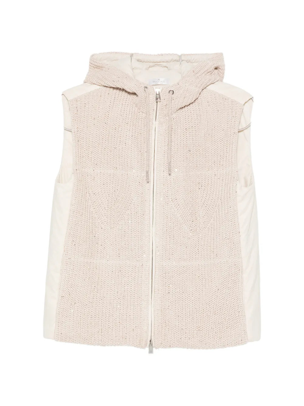 sequin-embellished hooded gilet