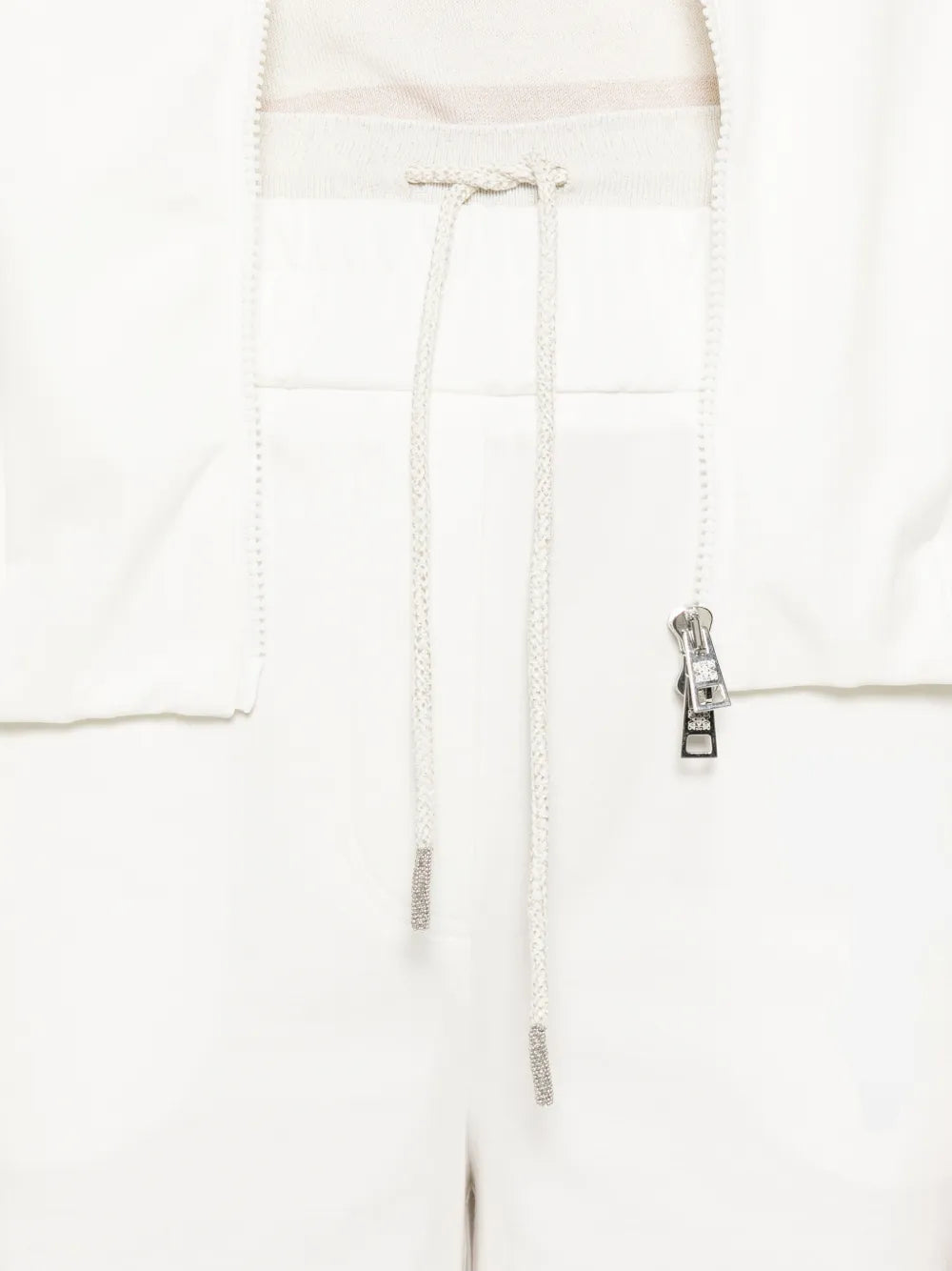 drawstring wide-leg trousers