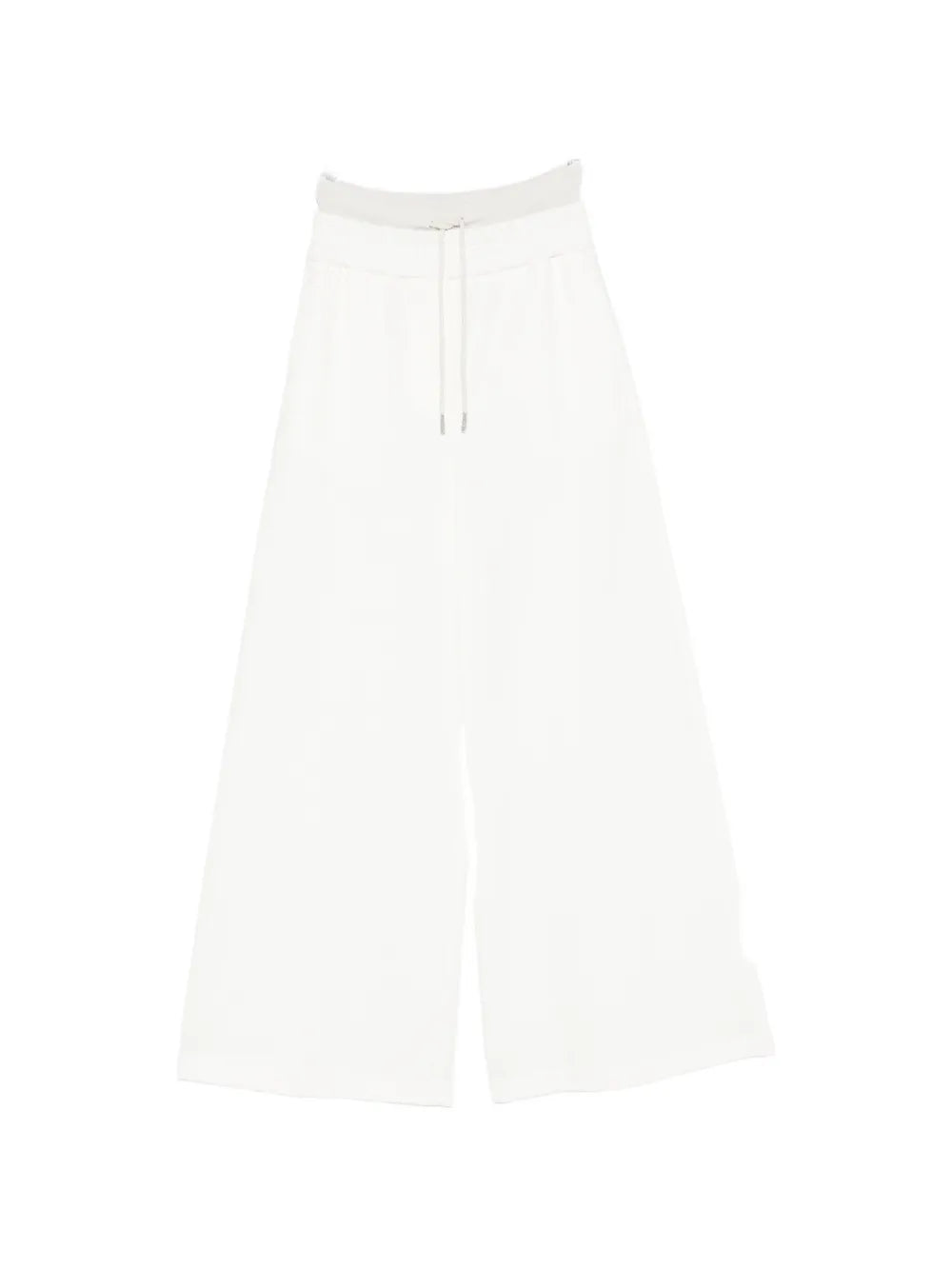 drawstring wide-leg trousers