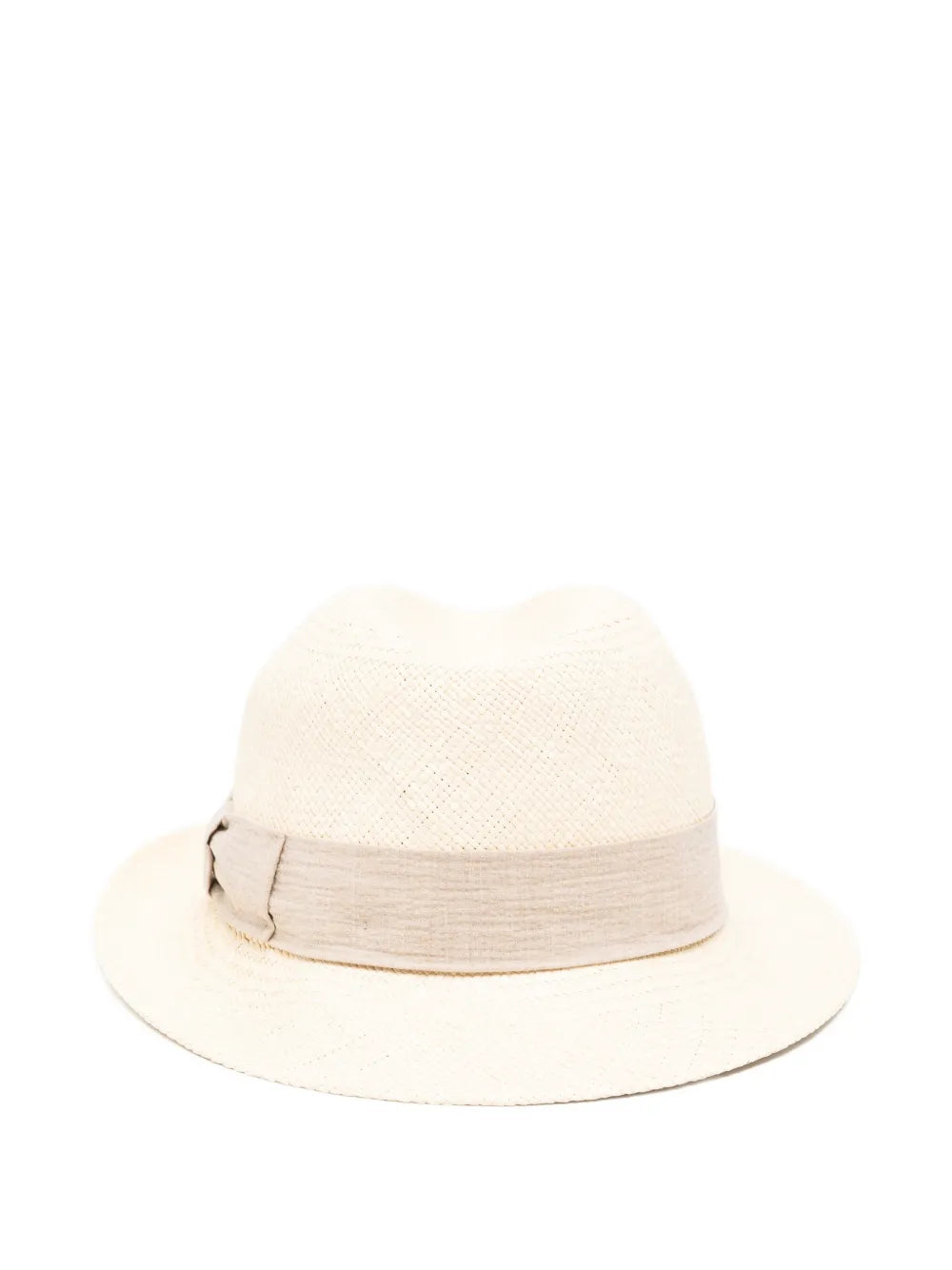 Panama bow-detail hat