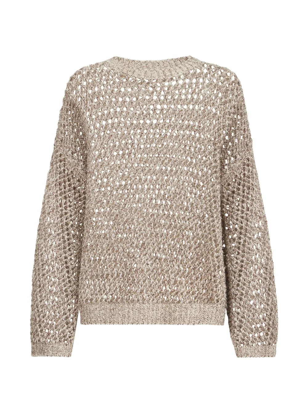 Dazzling chiné net sweater