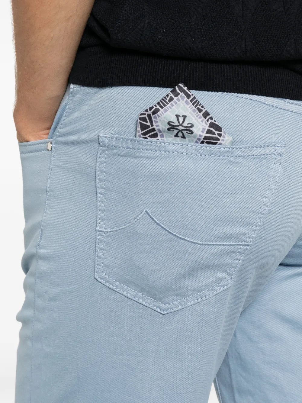 logo-patch five-pocket shorts