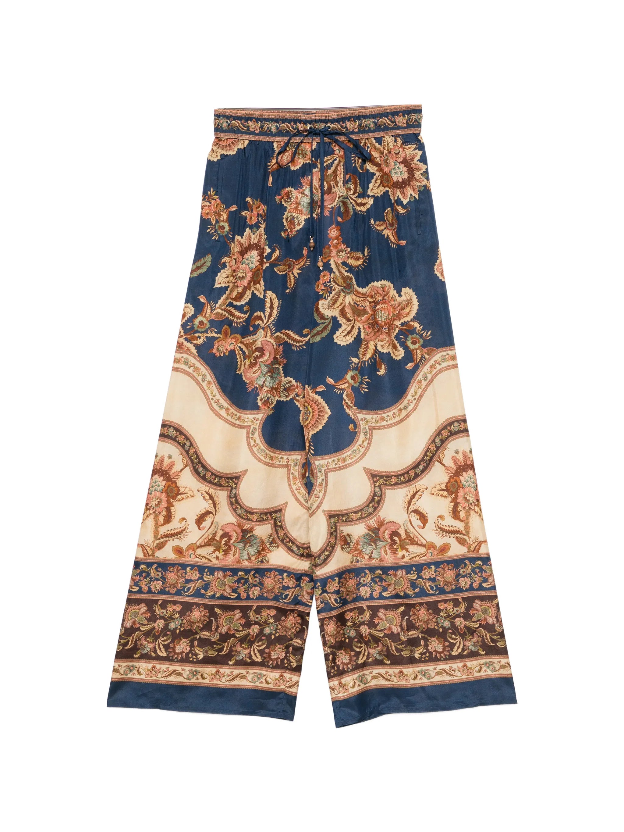 Aster floral-print drawstring trousers