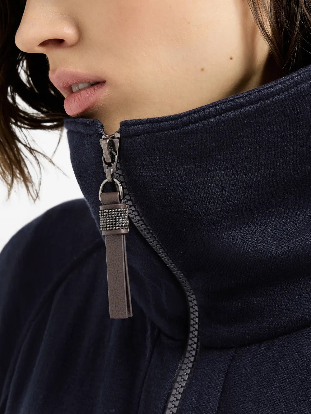 interlock cardigan with Monili