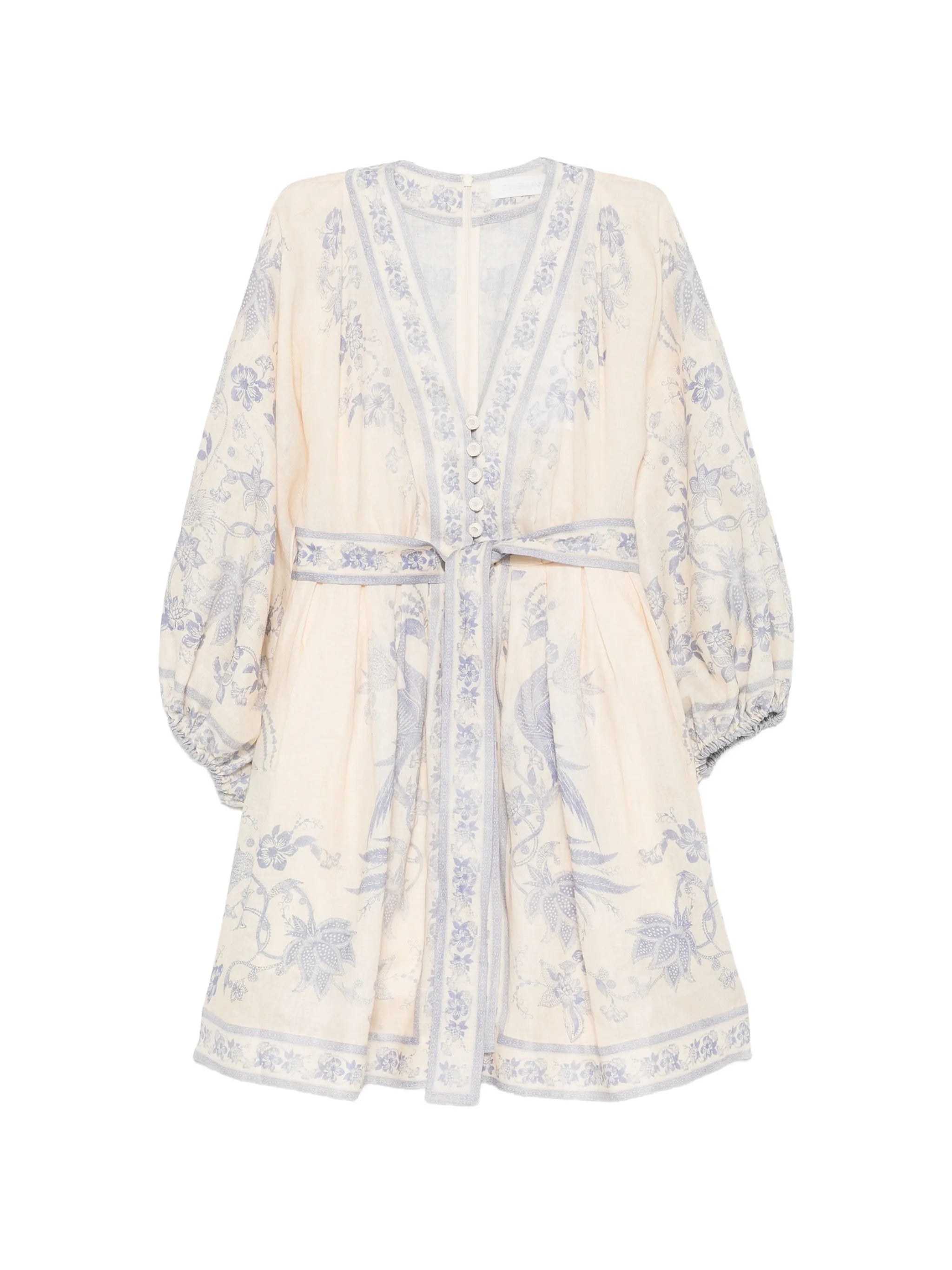 Indra floral-print mini dress