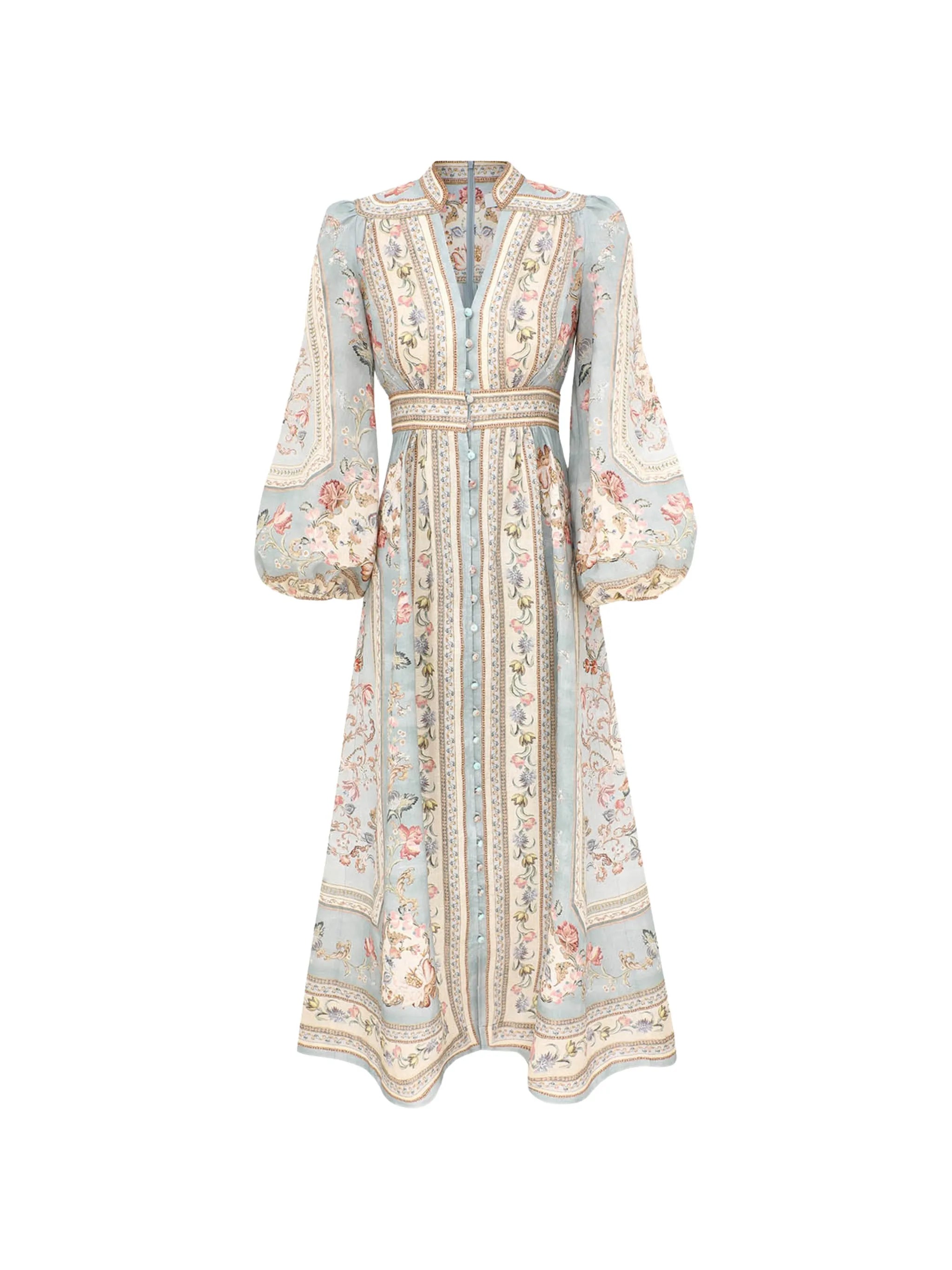 Roselight floral-print dress