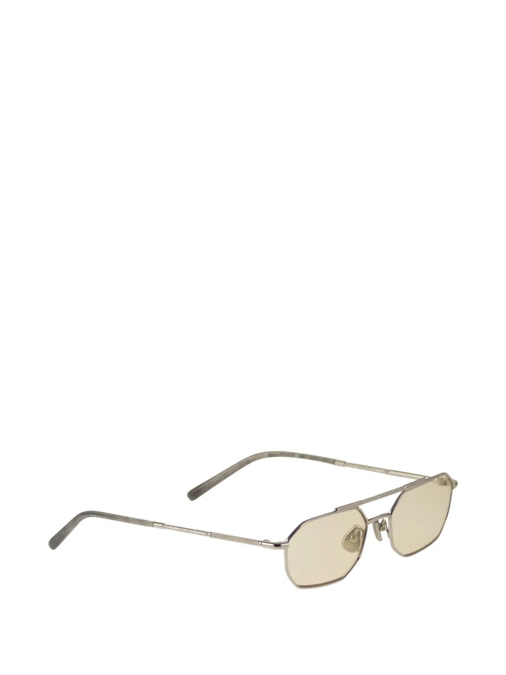 geometric titanium sunglasses