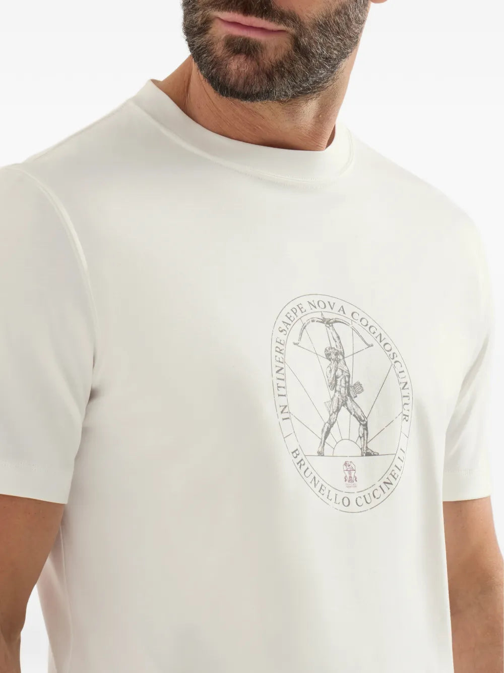 cotton-jersey crew-neck T-shirt with print