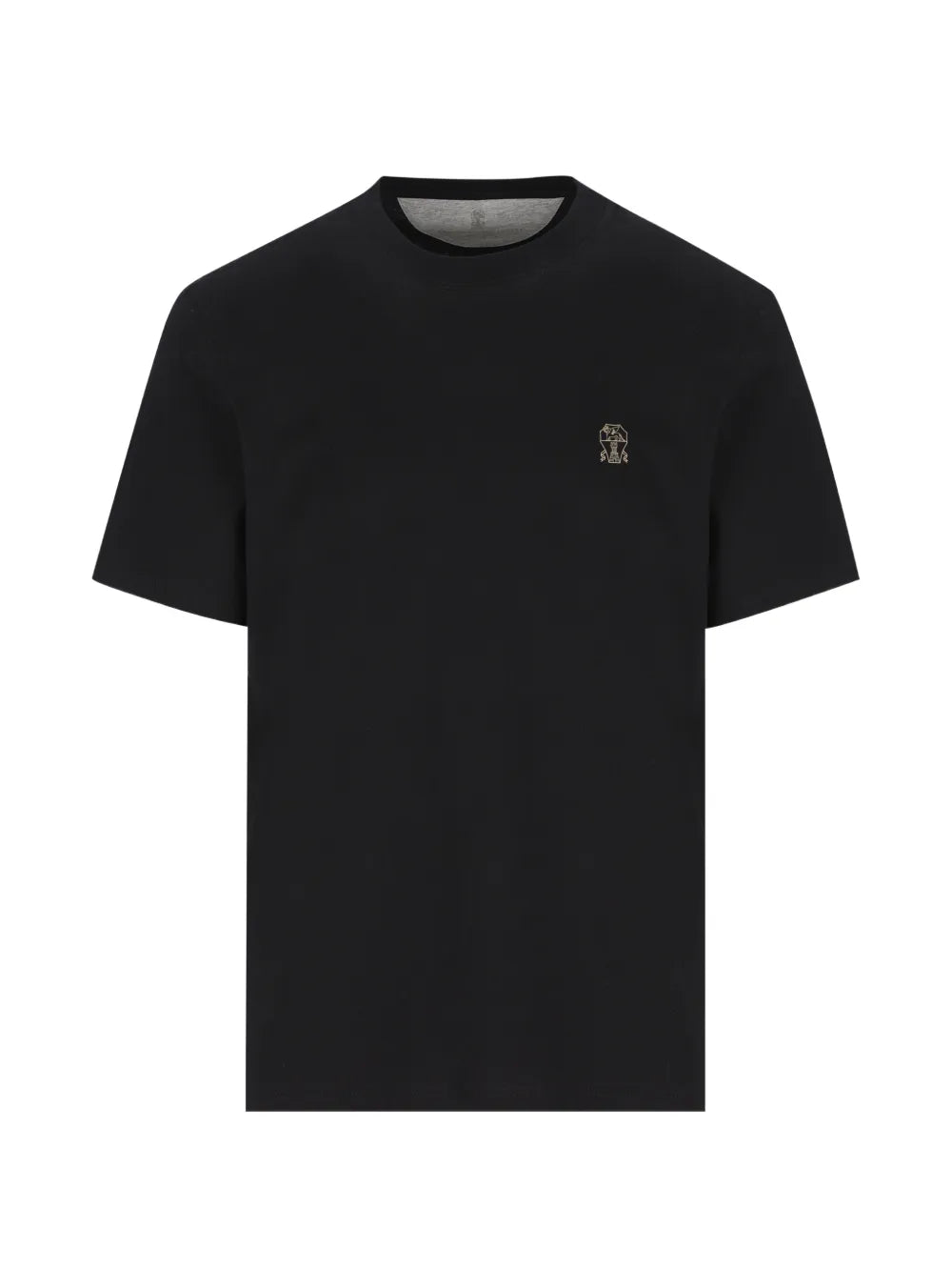 logo-embroidered T-shirt