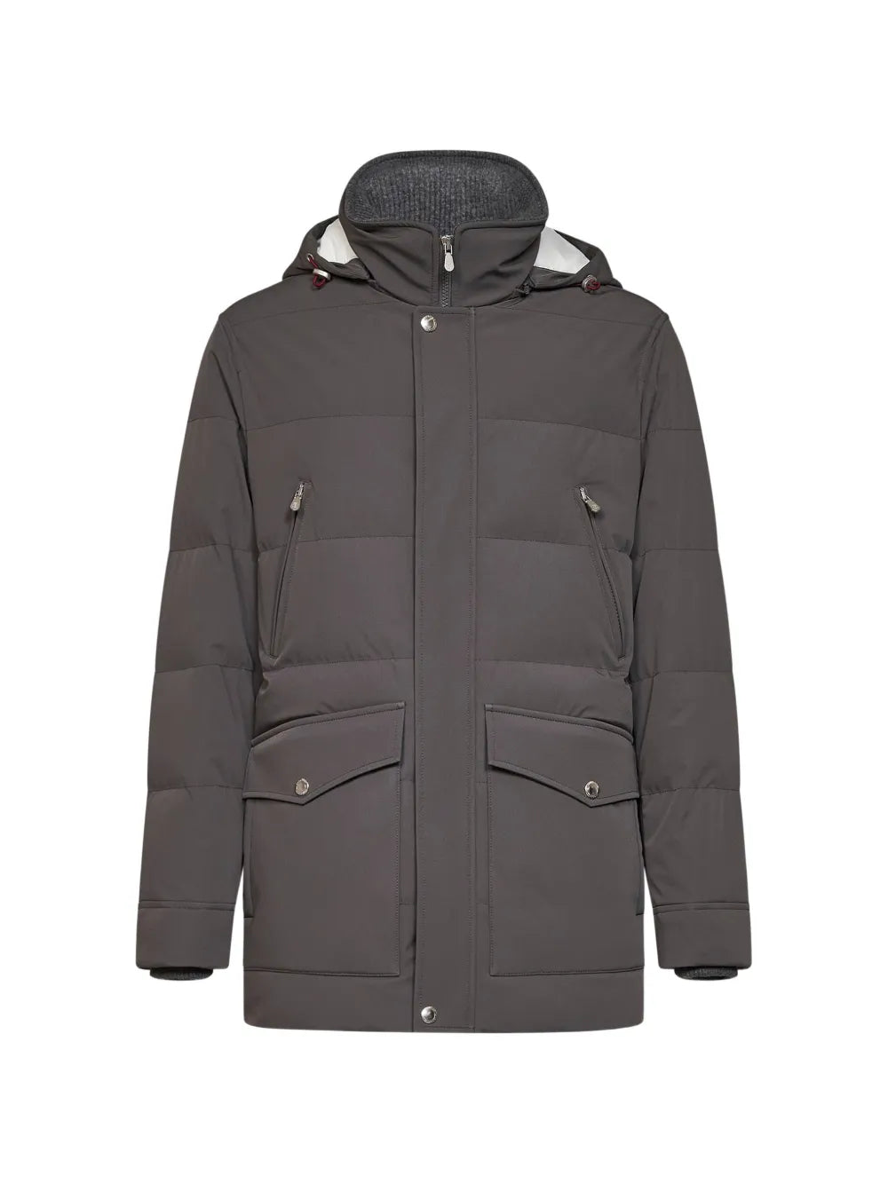 hooded padded jacket