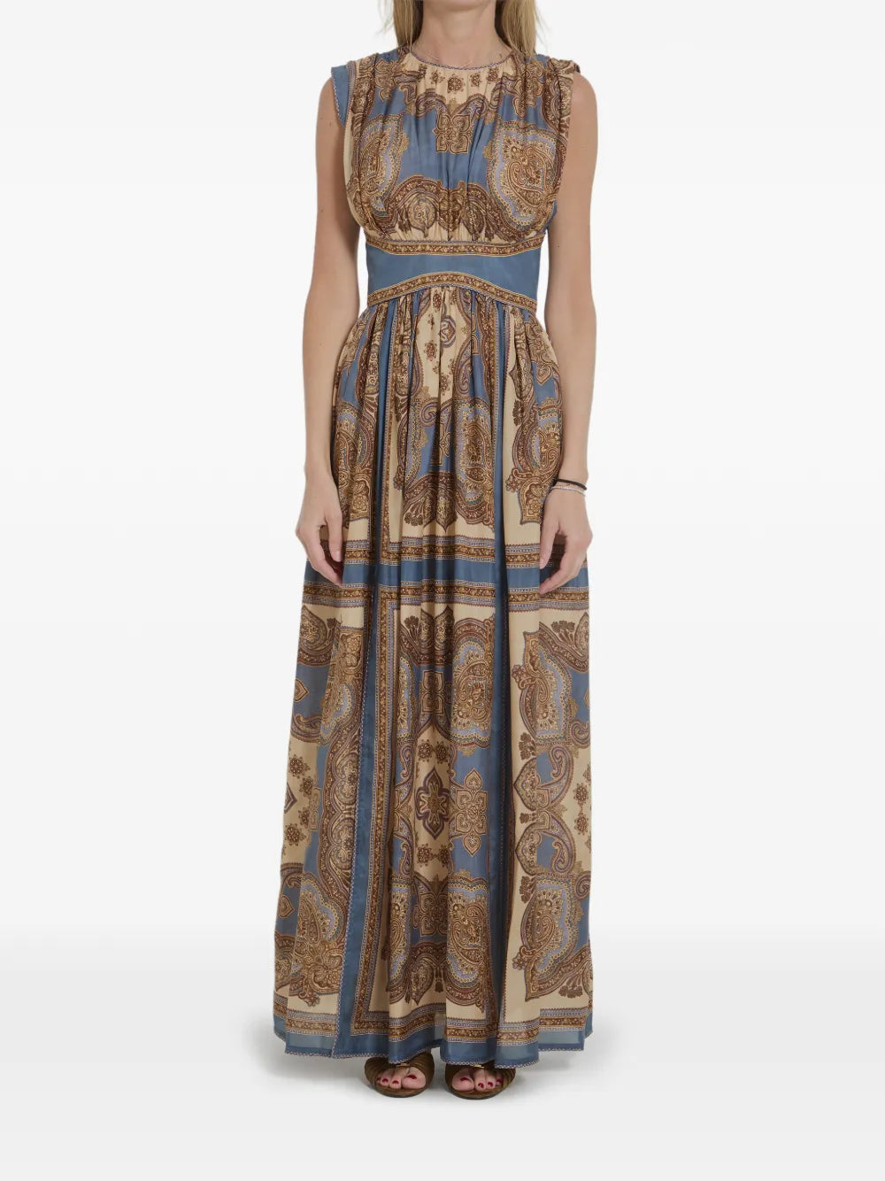 paisley-print maxi dress