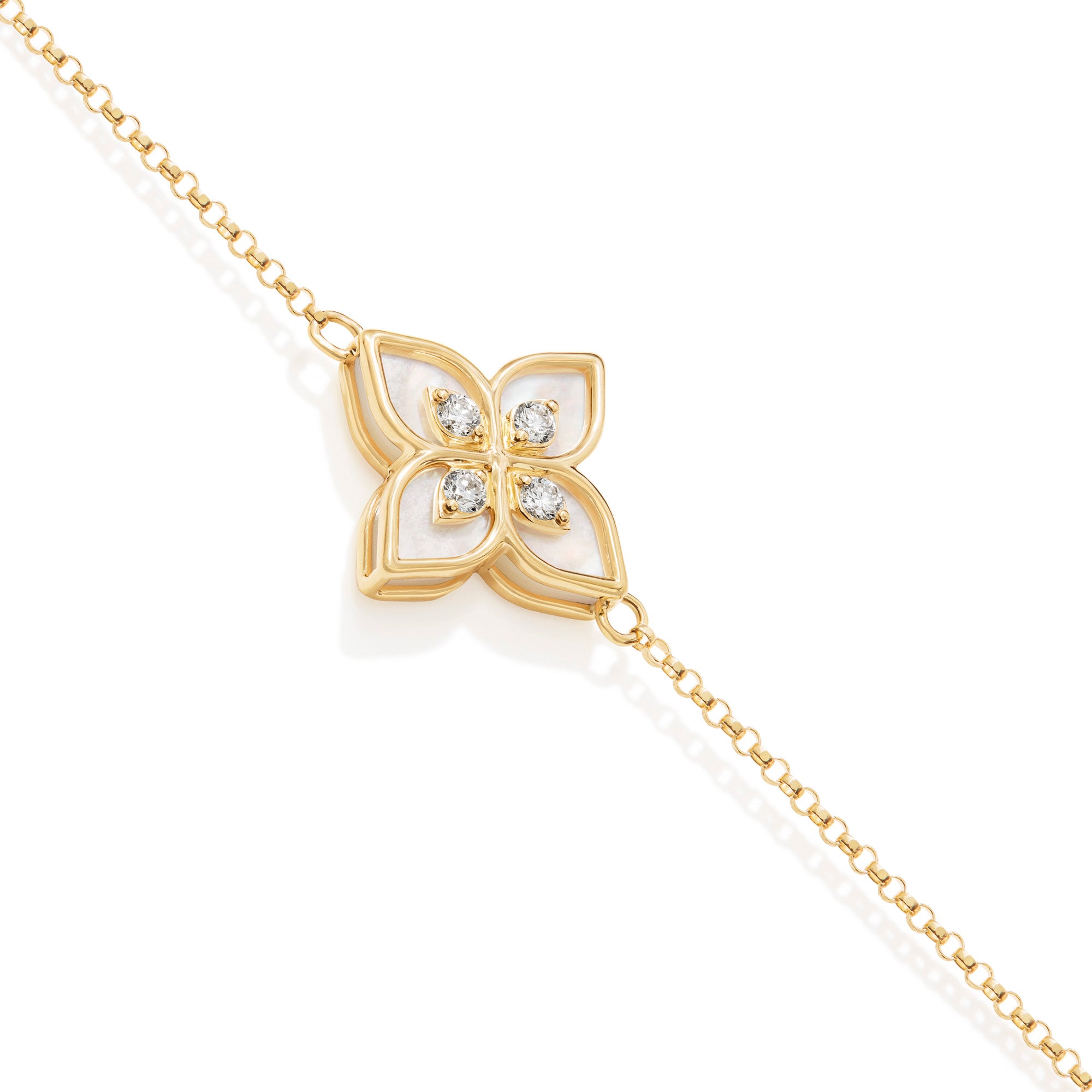 18kt yellow gold diamonds bracelet