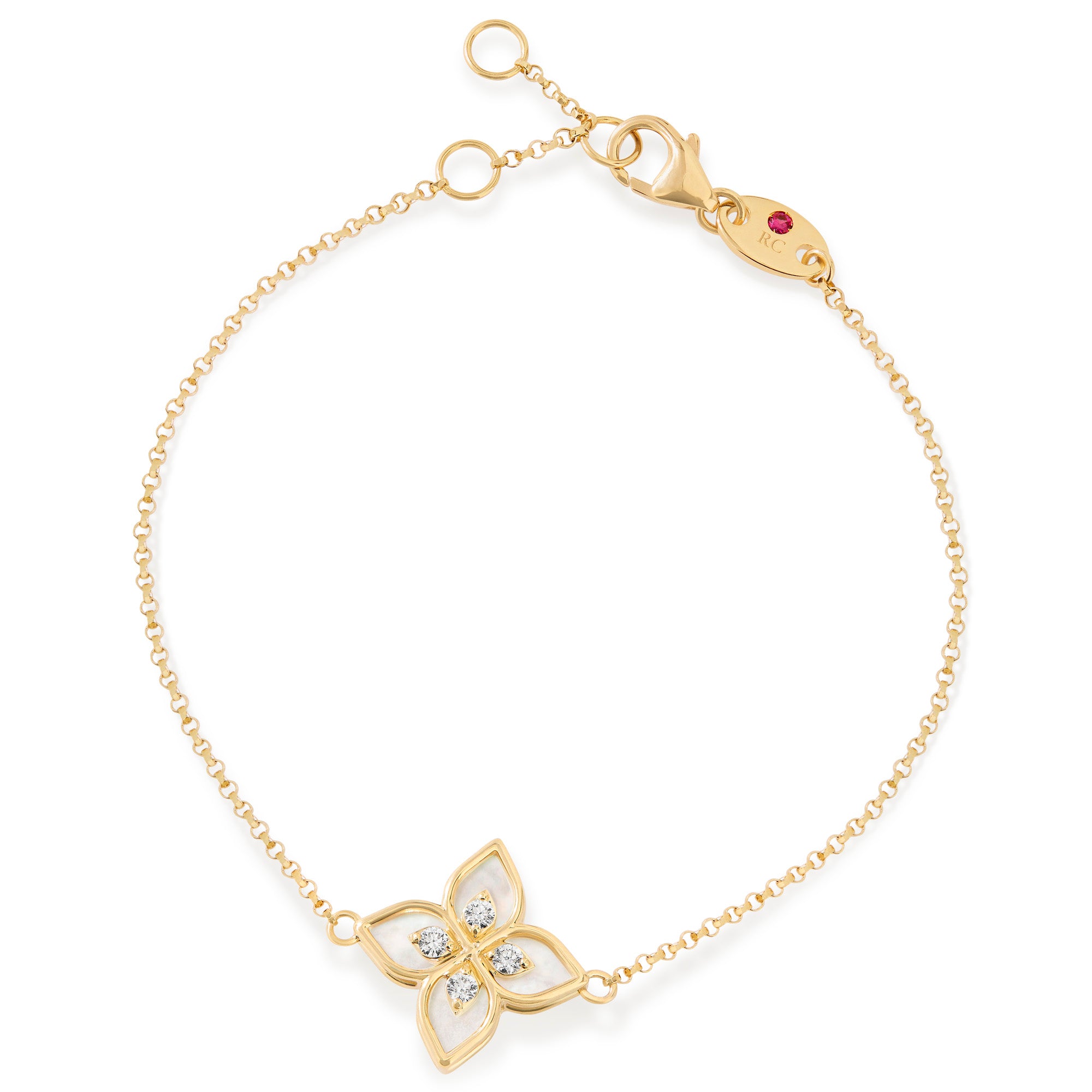 18kt yellow gold diamonds bracelet