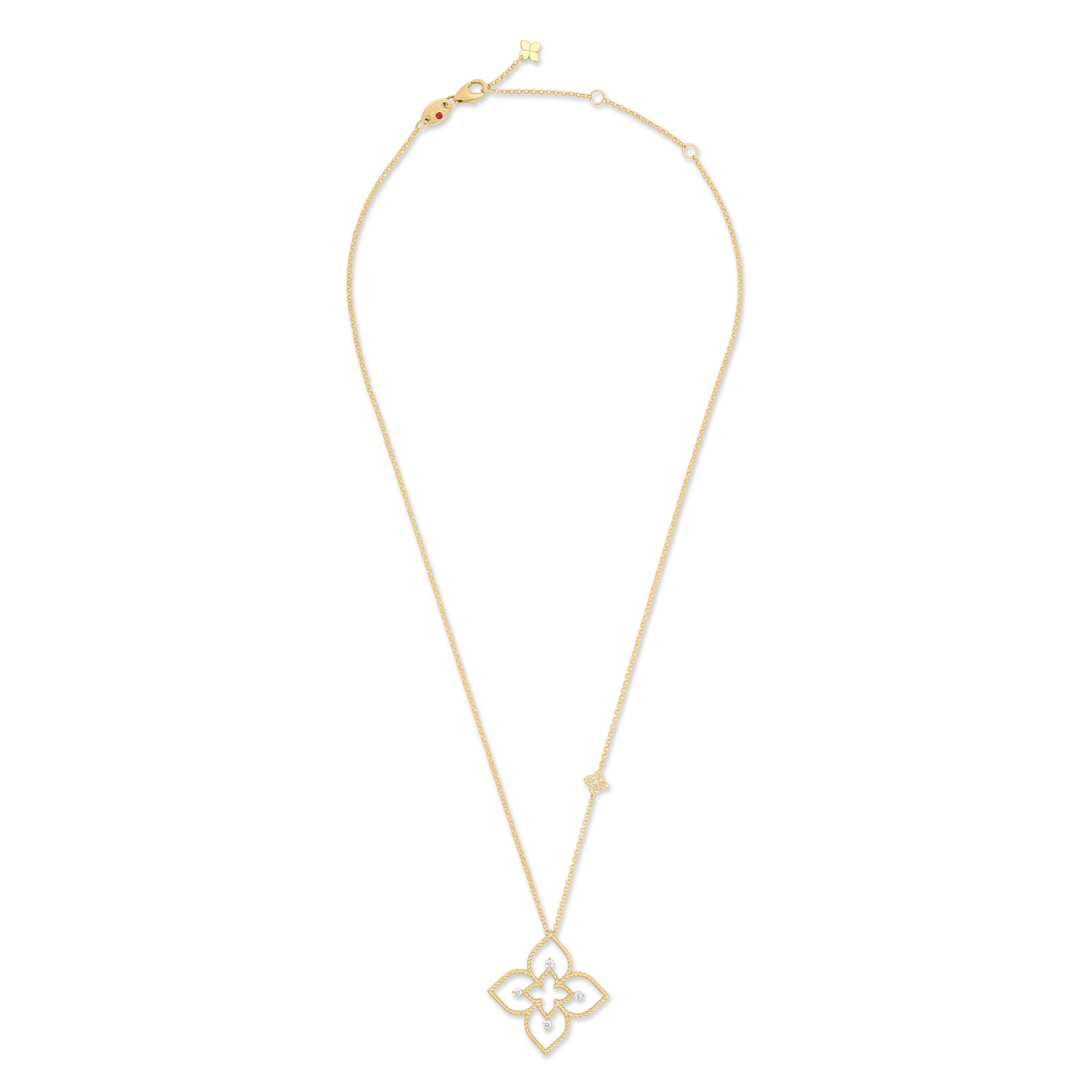 18kt yellow gold diamonds necklace