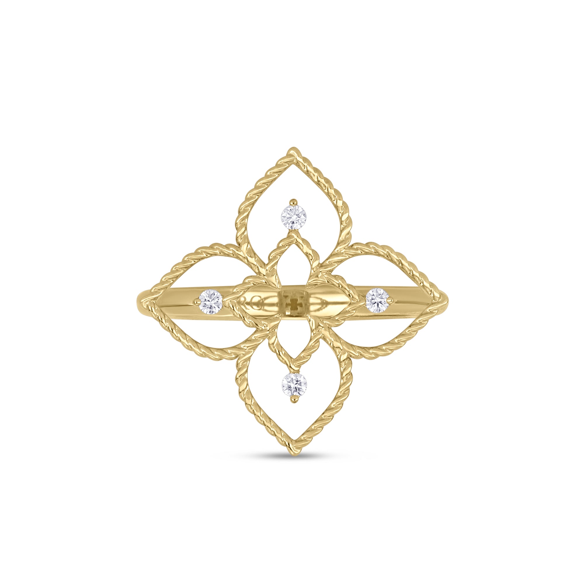 18kt yellow gold diamonds ring