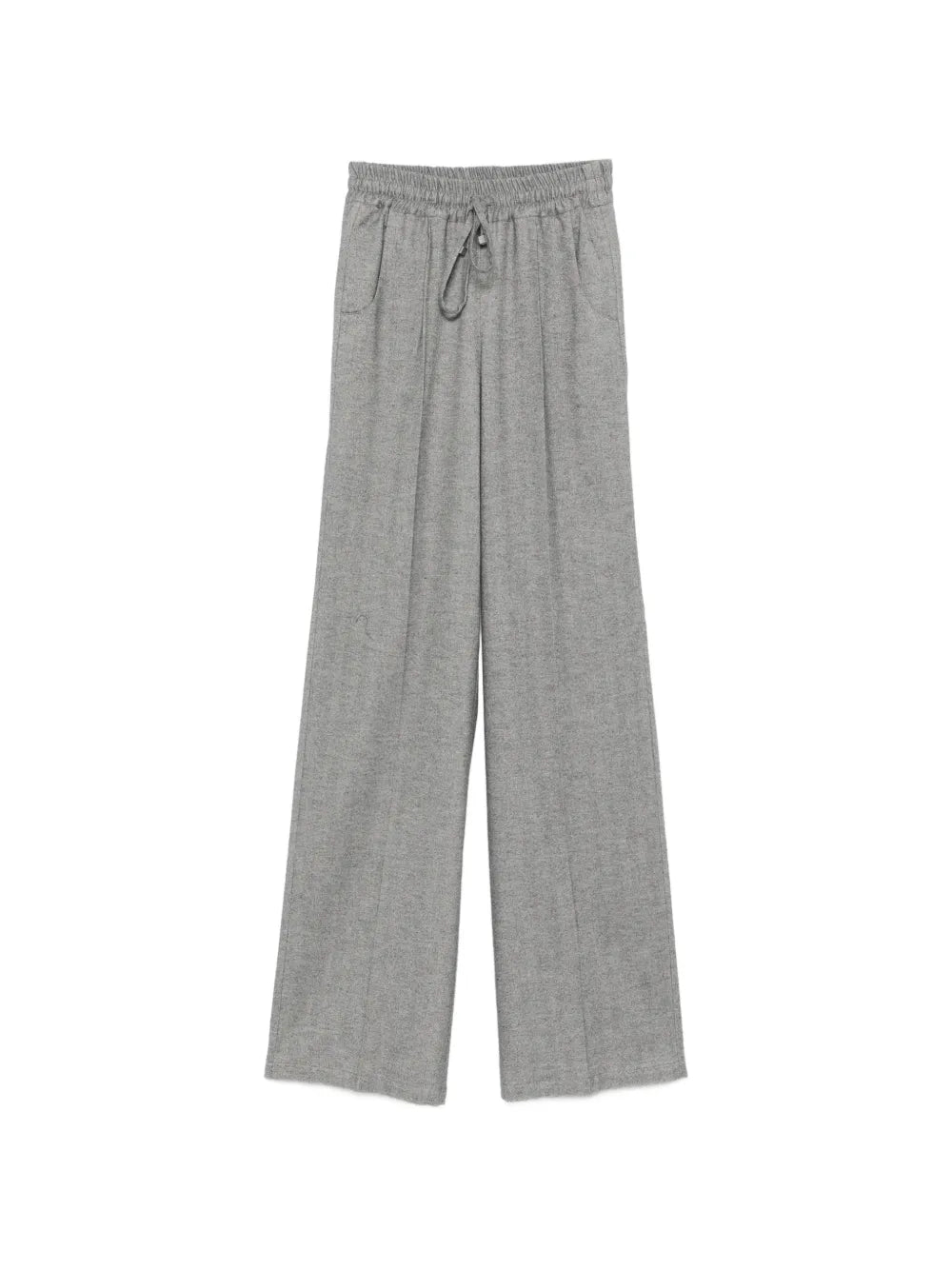herringbone-pattern drawstring trousers