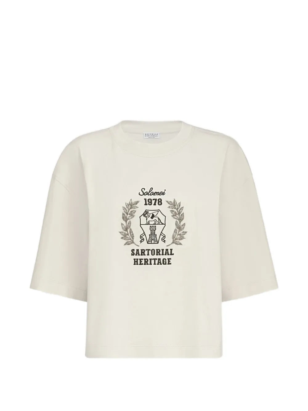 cotton jersey T-shirt with embroidery