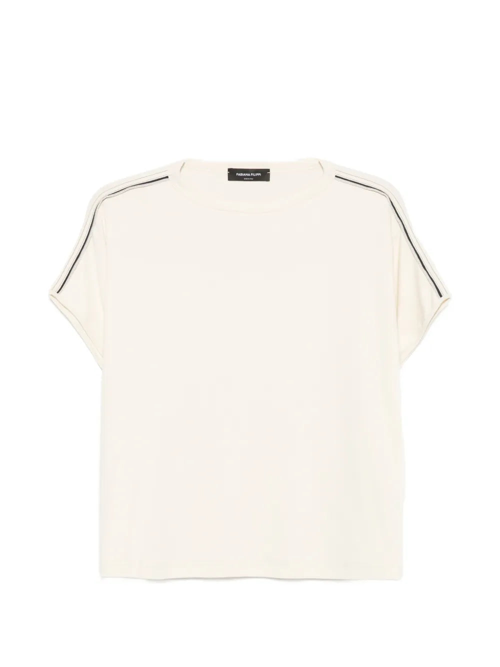 side-stripe short-sleeve T-shirt