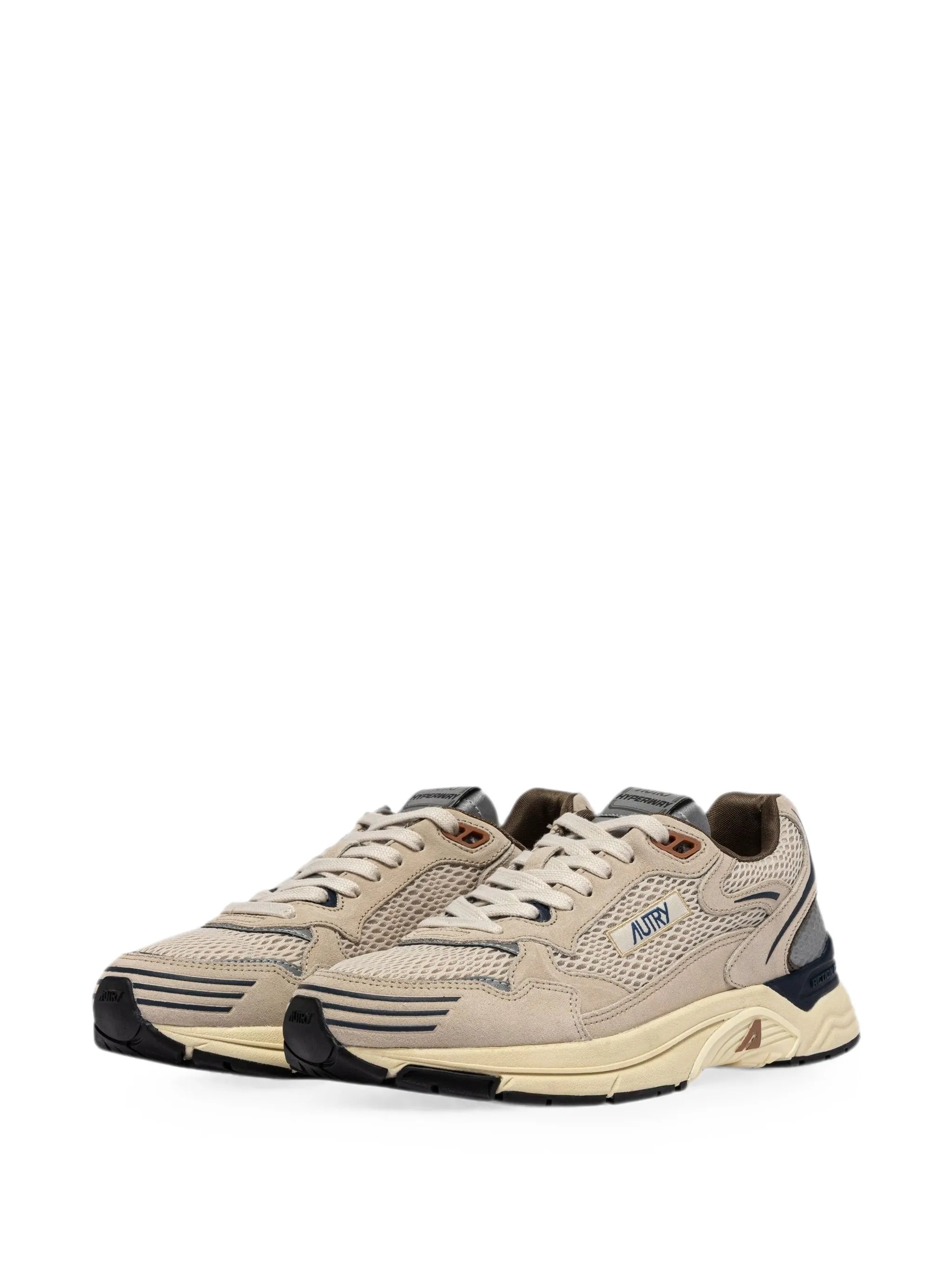 Hyperway mesh-panel low-top sneakers
