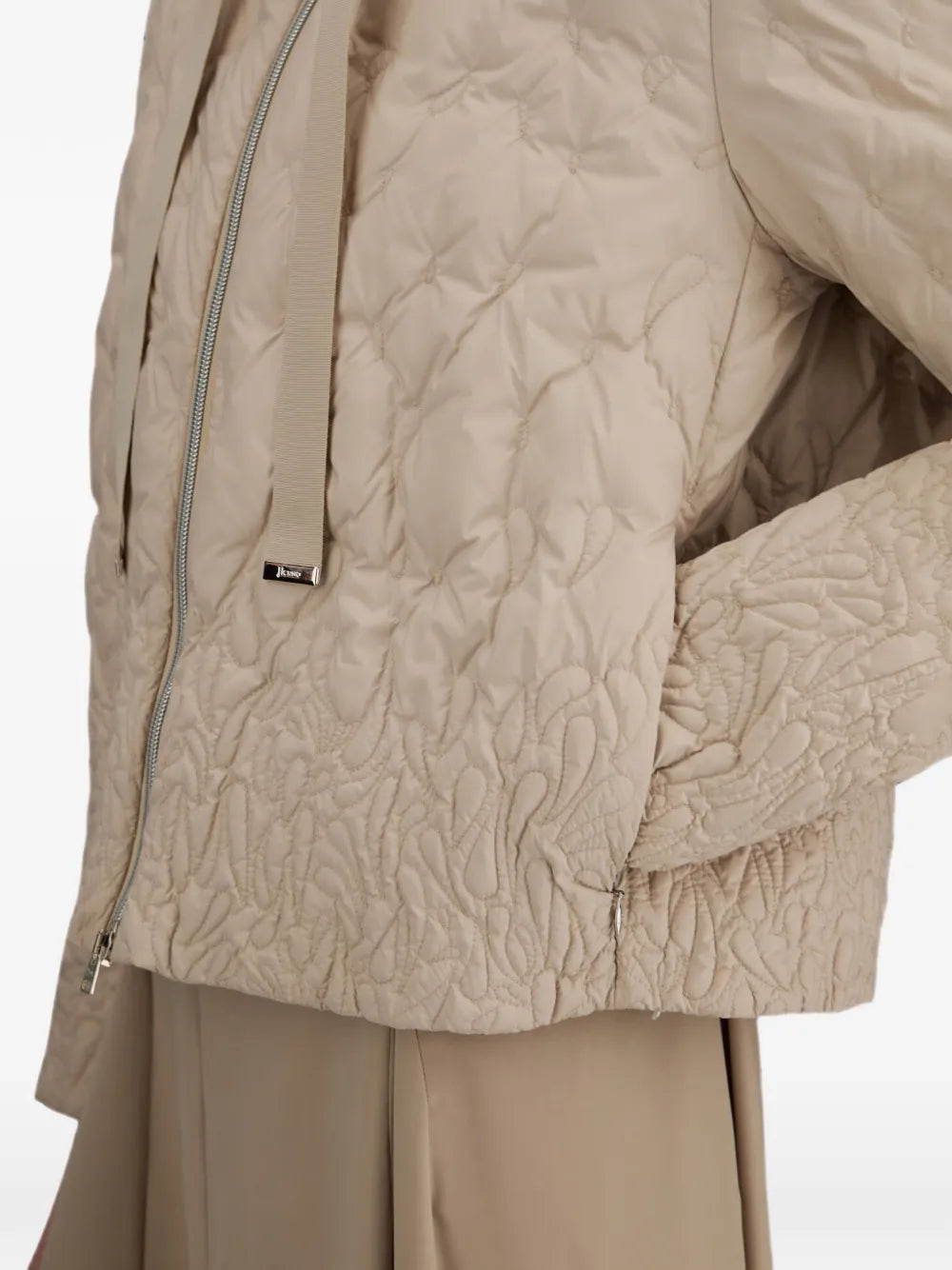 quilted high-neck jacket