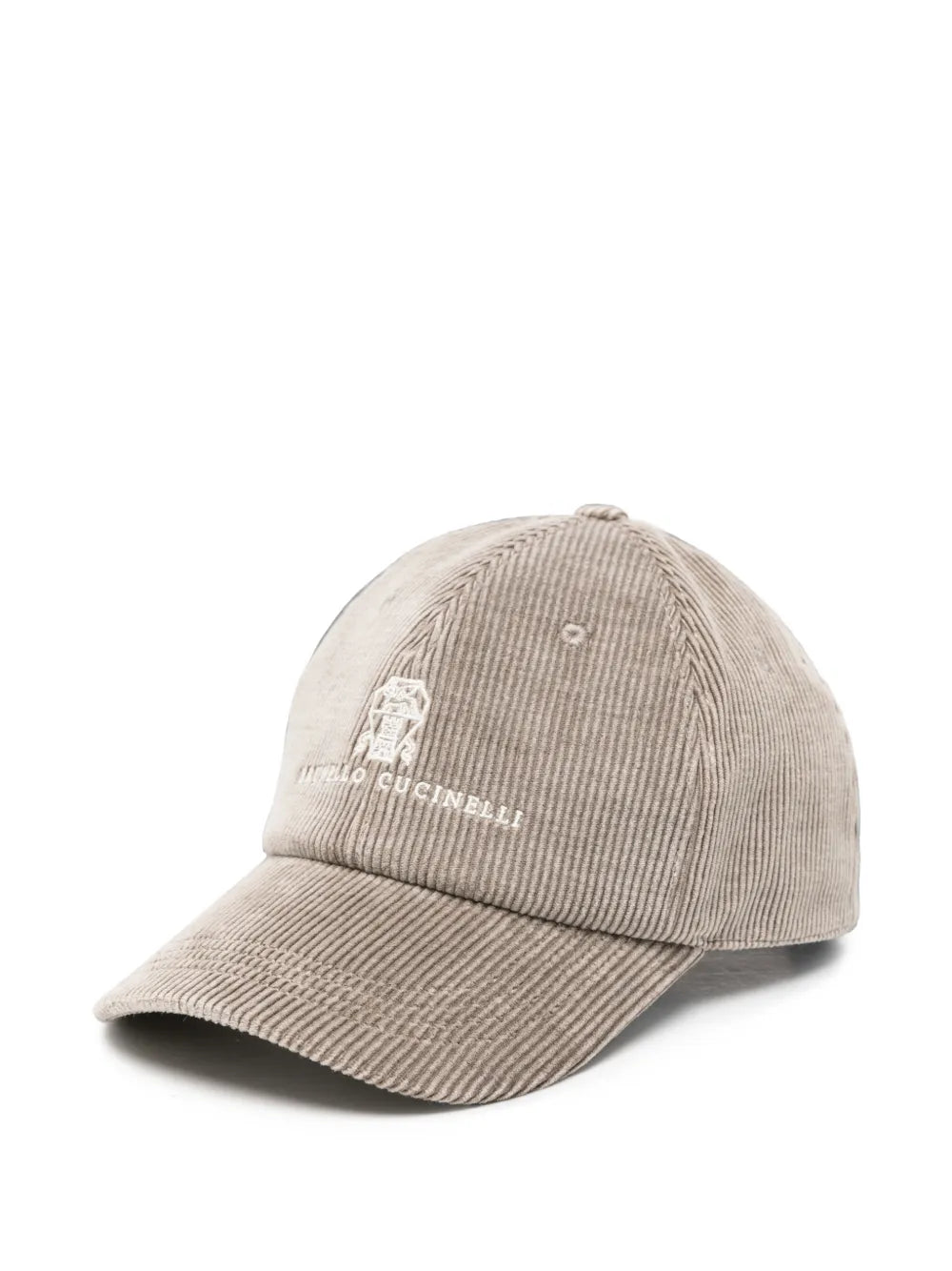 corduroy logo-embroidered baseball cap