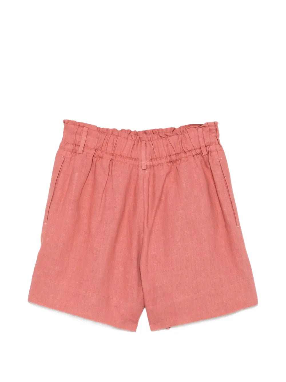 elasticated-waist shorts