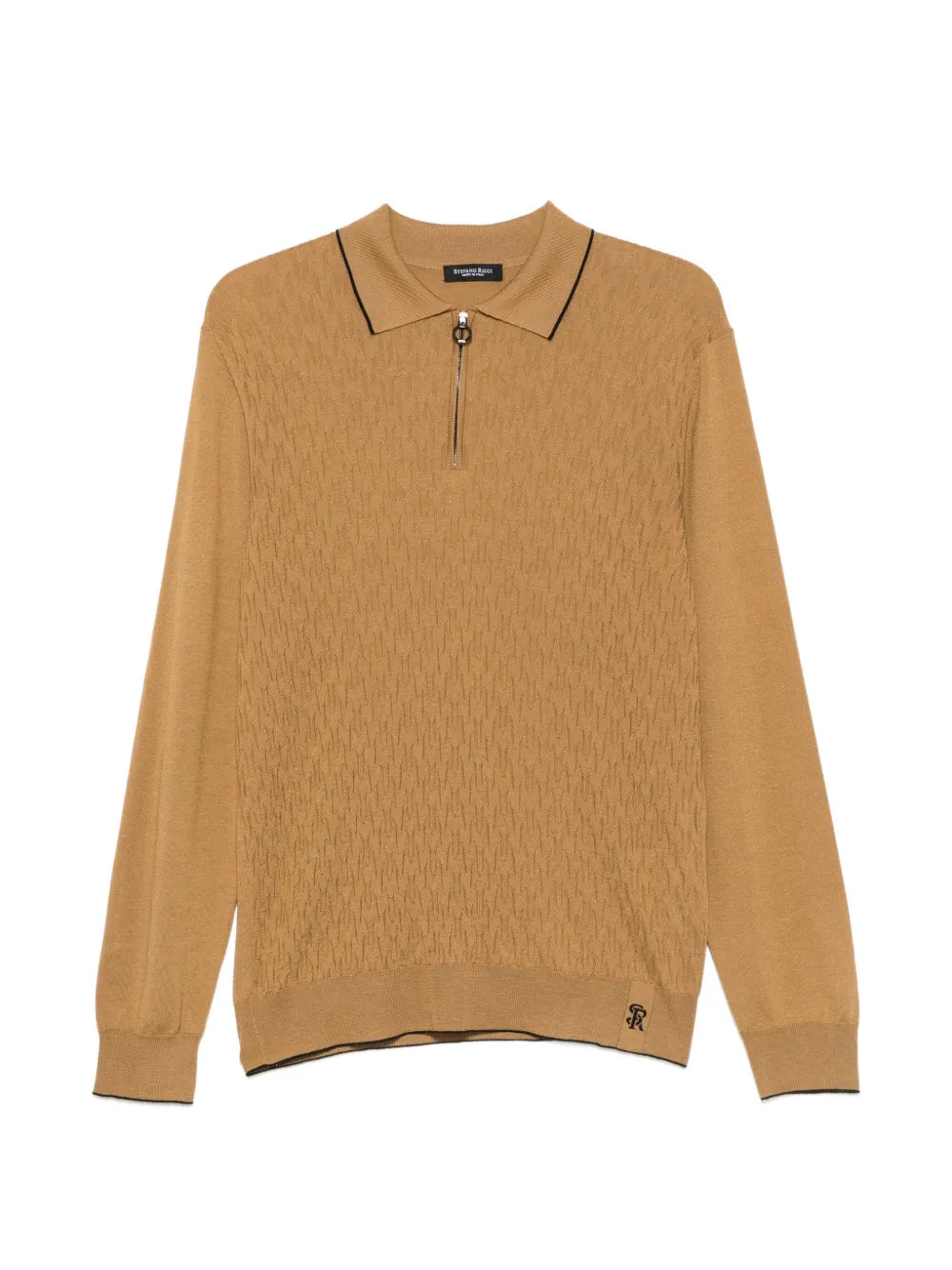 quarter-zip polo shirt
