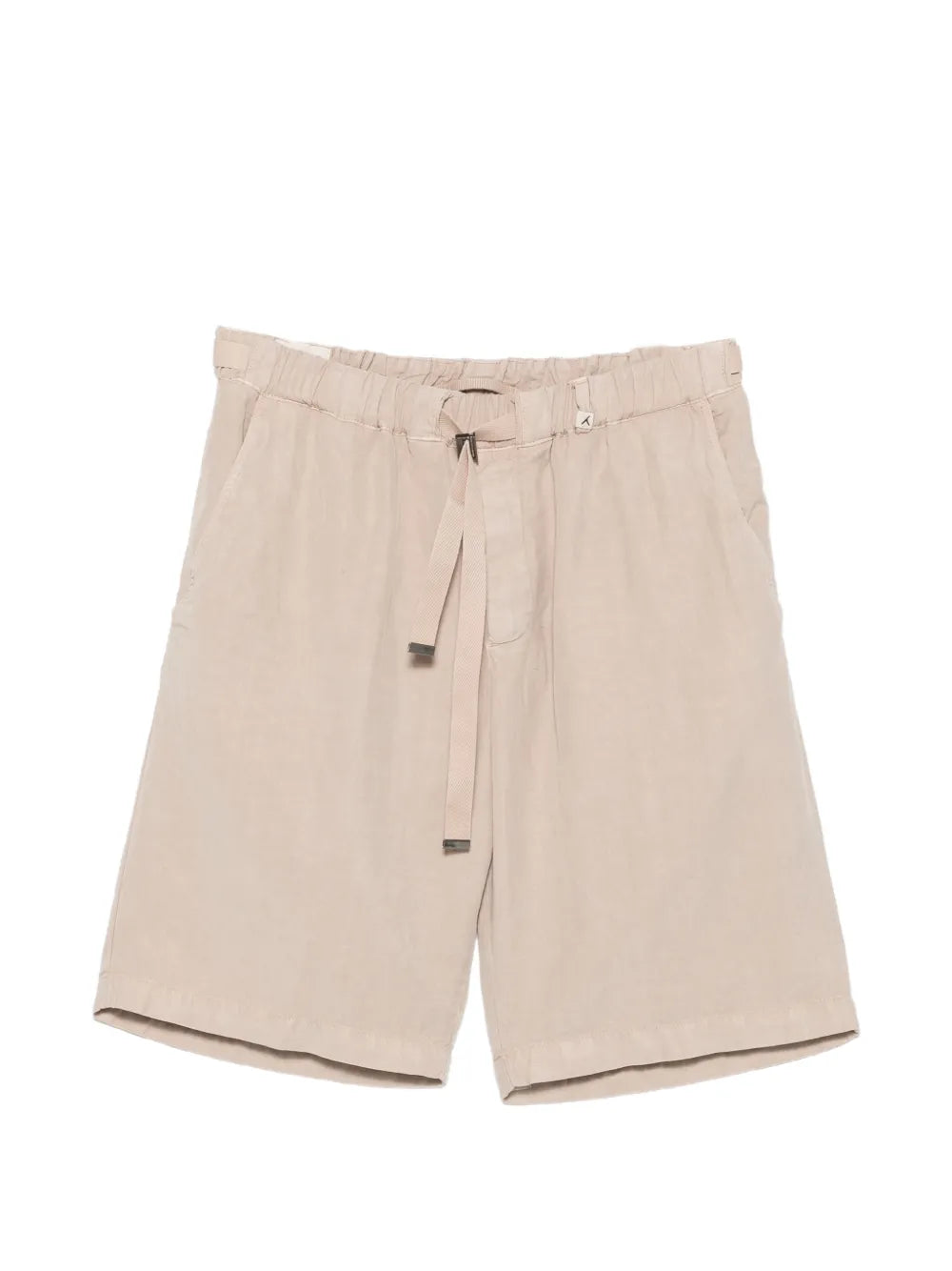 belted elasticated shorts