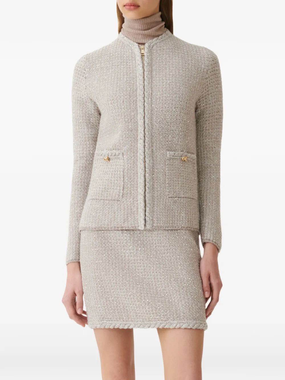 sequin-embellished cardigan
