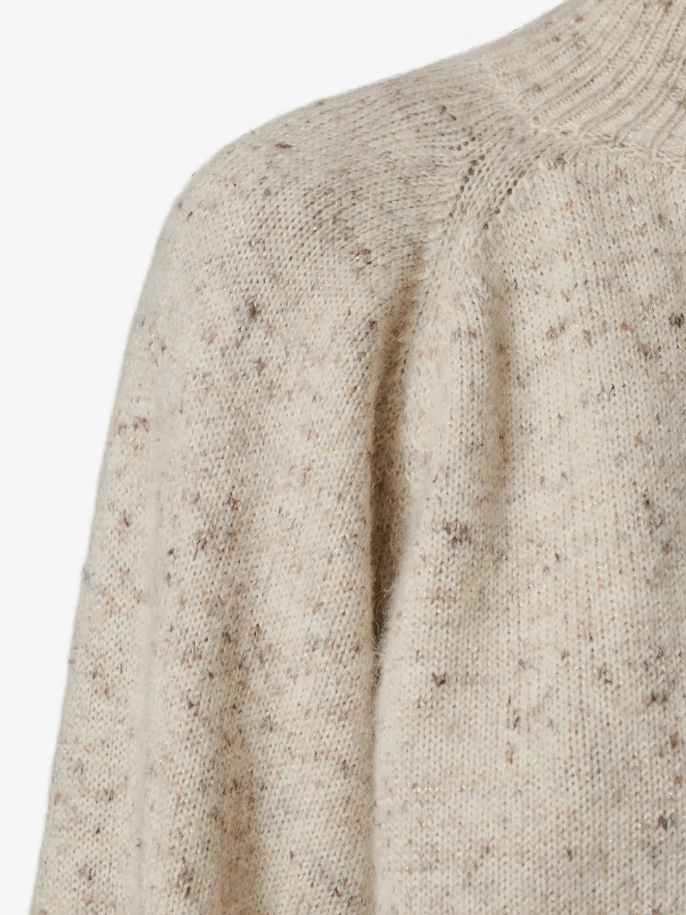 flecked knit cardigan
