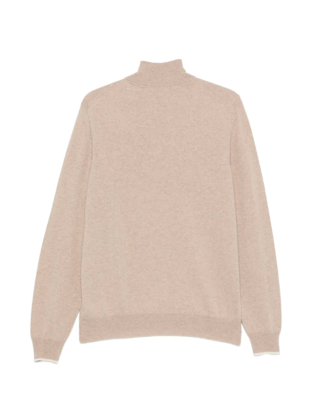 quarter-zip knitted sweater