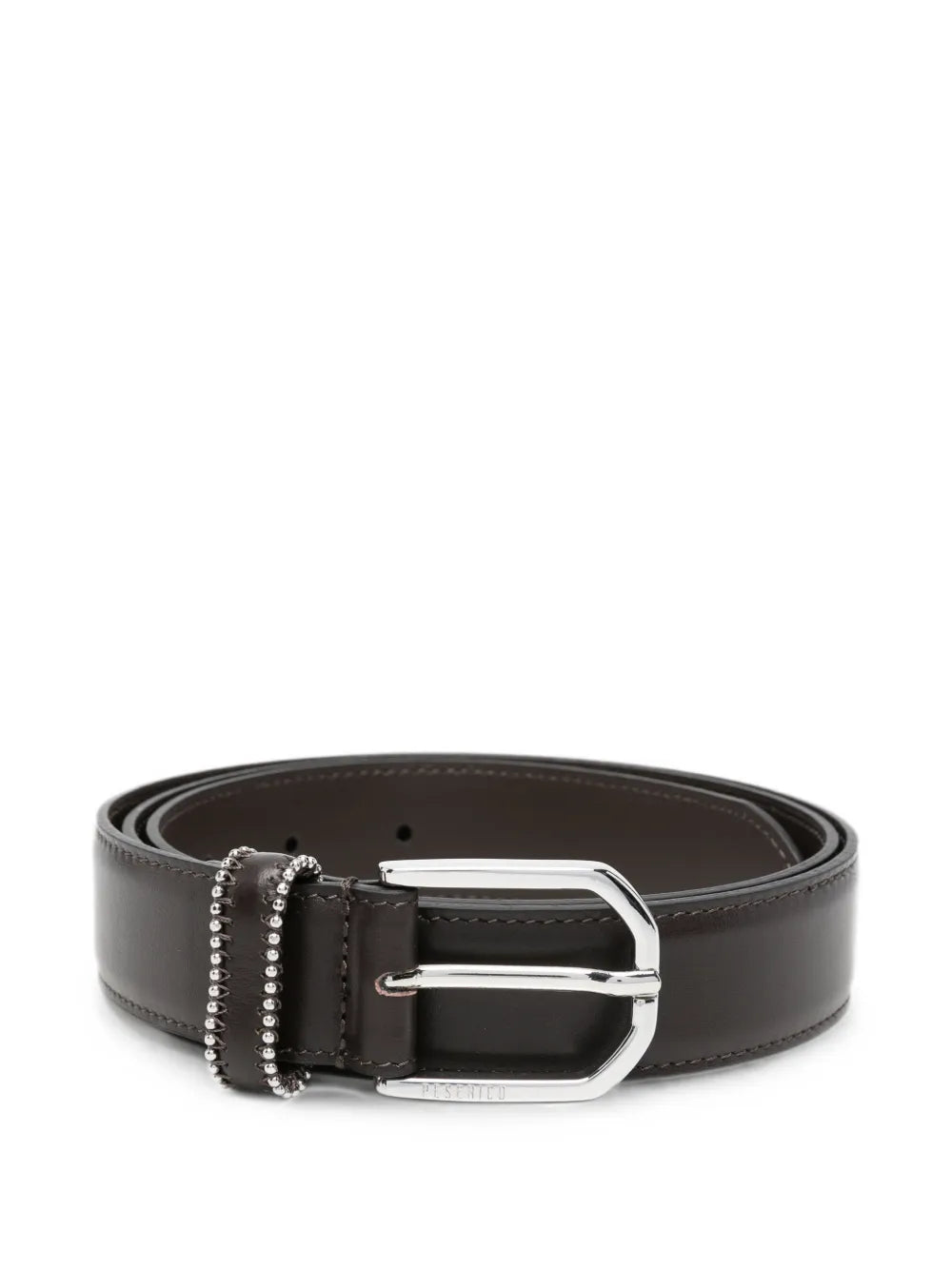 bead-embellished leather belt