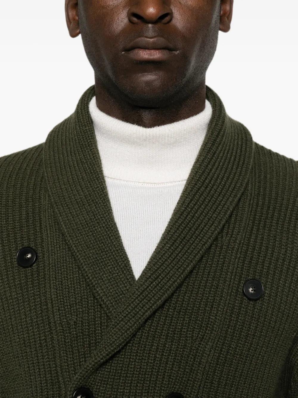 double-breasted cardigan