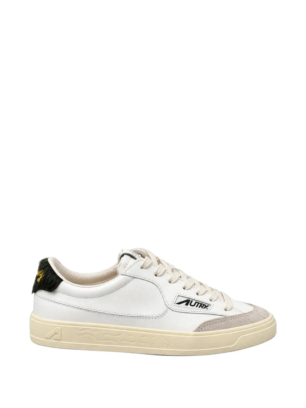 Windscape low sneakers in white and military leather