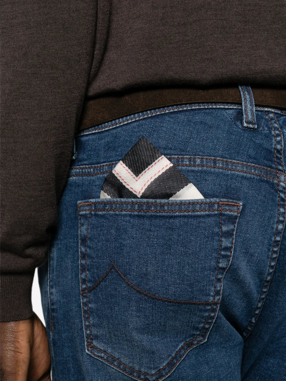 faded straight-leg jeans