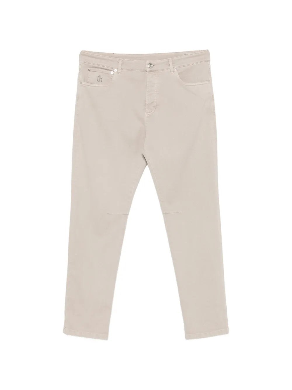five-pocket straight-leg jeans