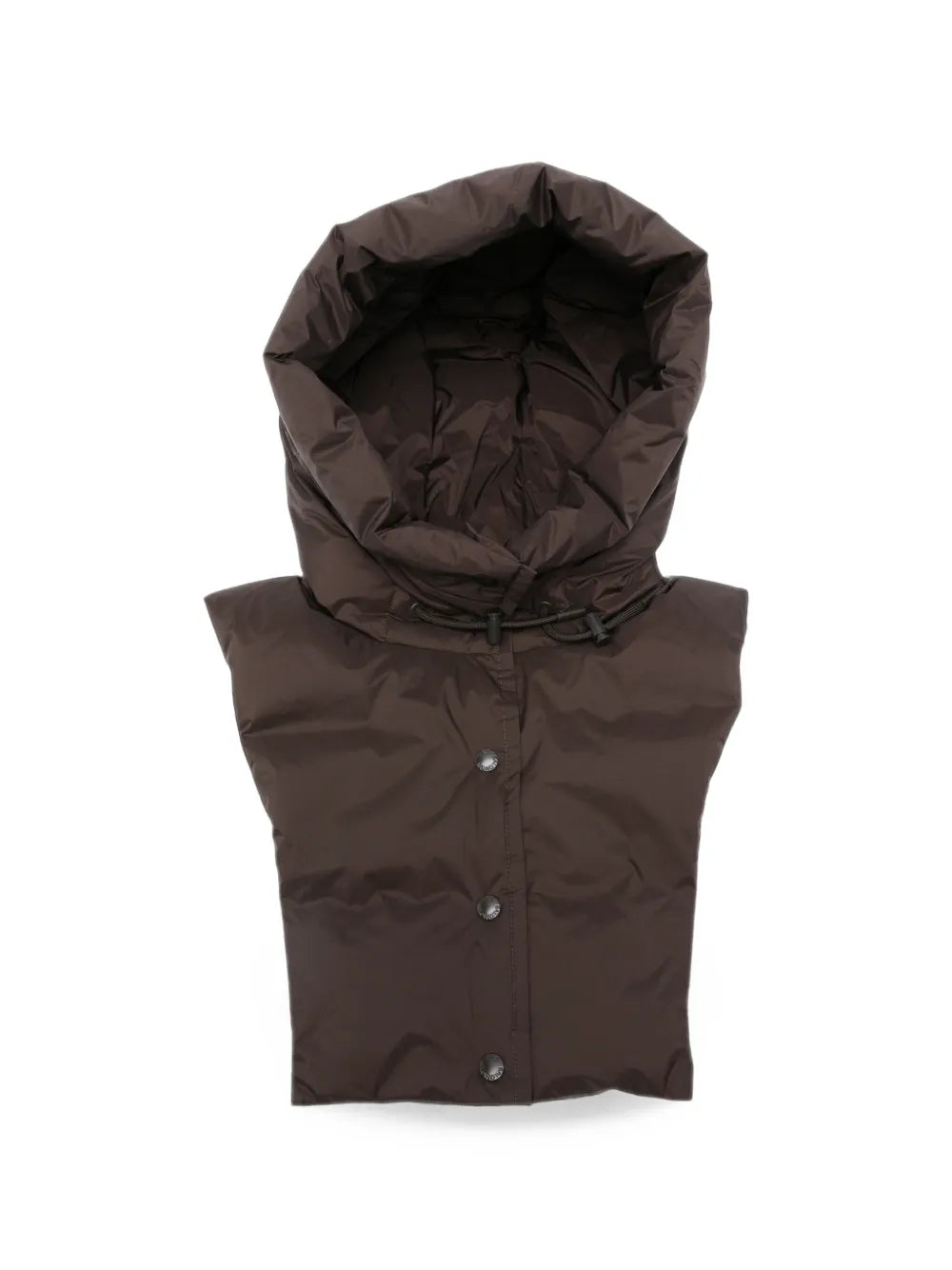 padded drawstring hoodie