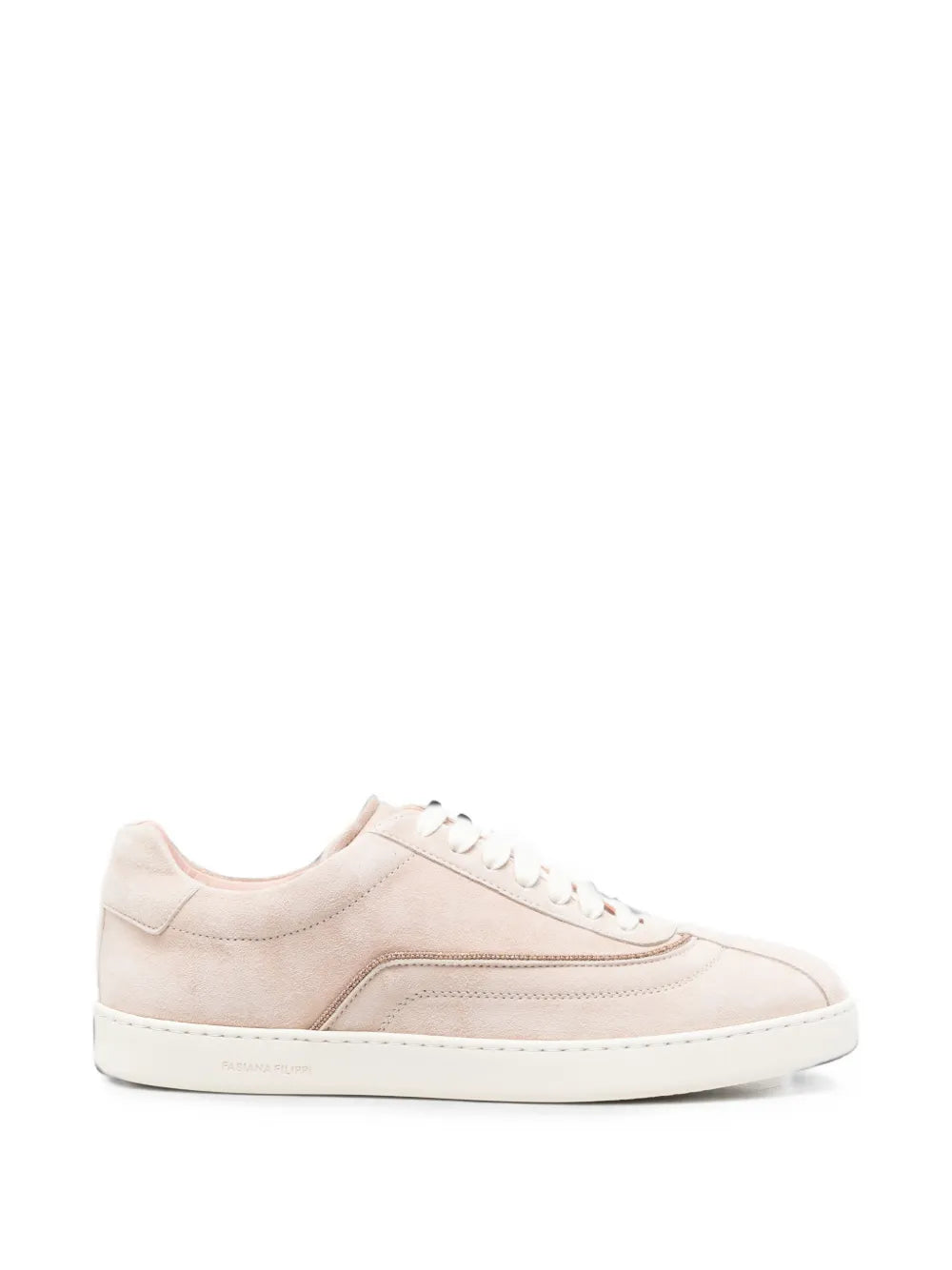 monili-chain suede sneakers
