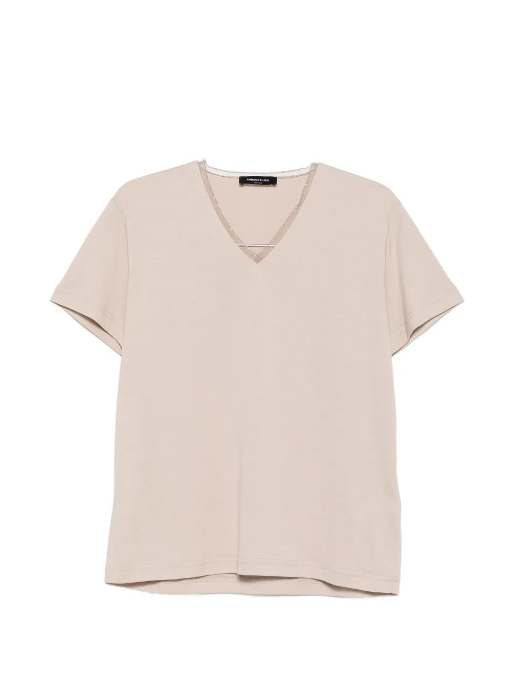 embellished V-neck T-shirt