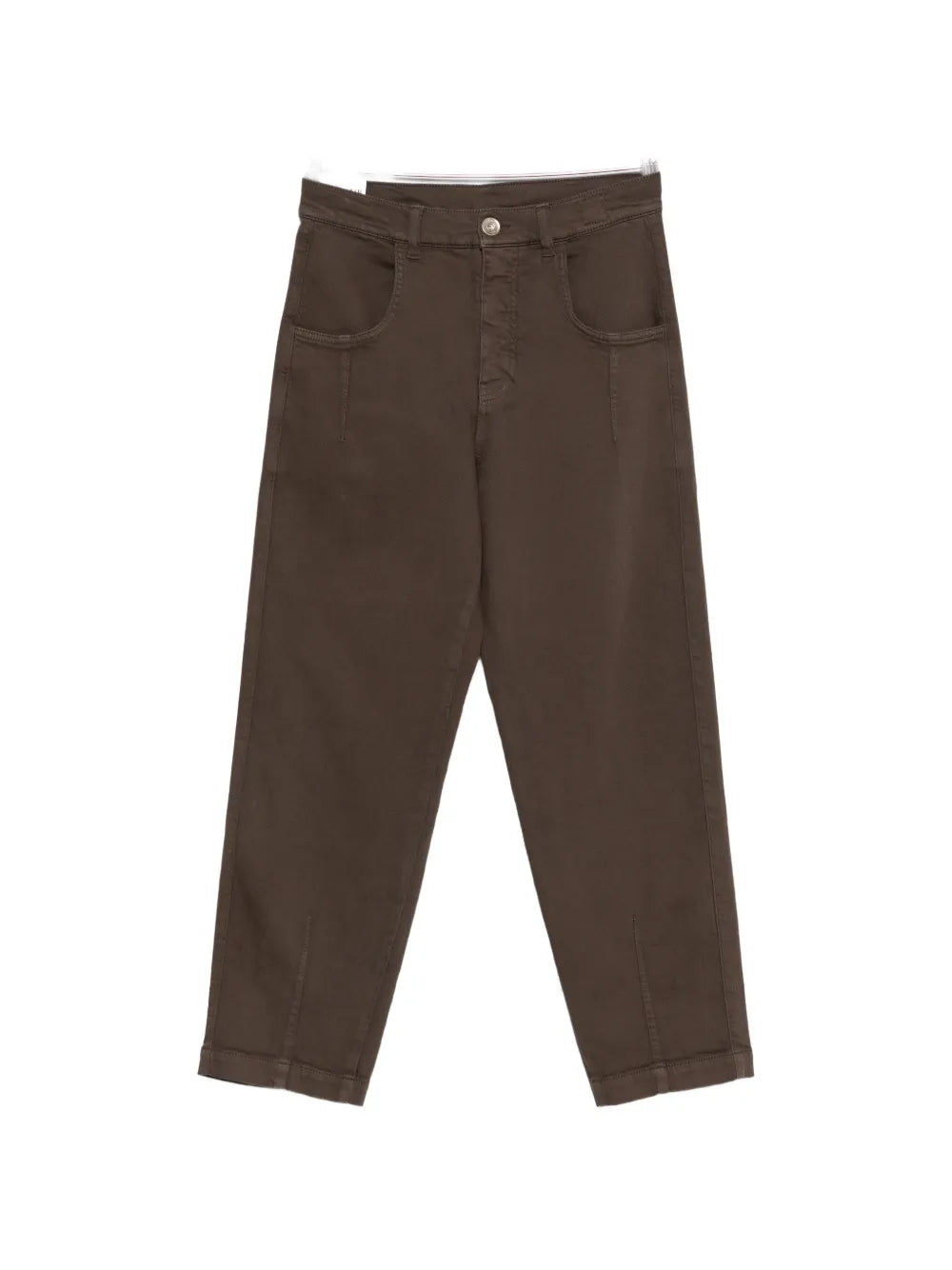 seam-detail trousers