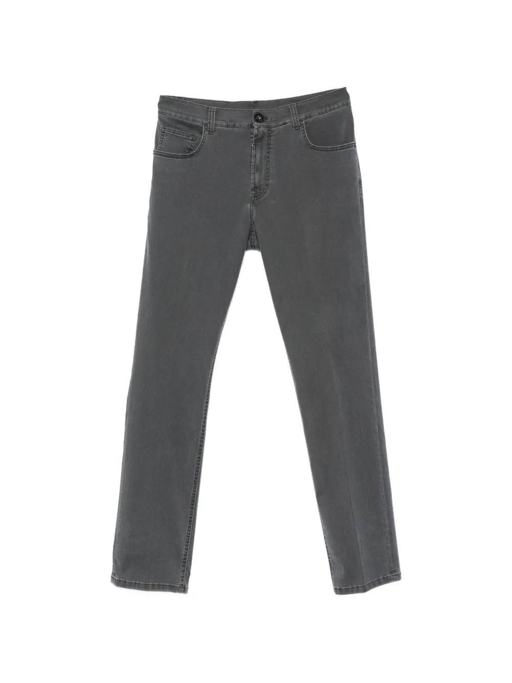 logo-plaque straight-leg trousers