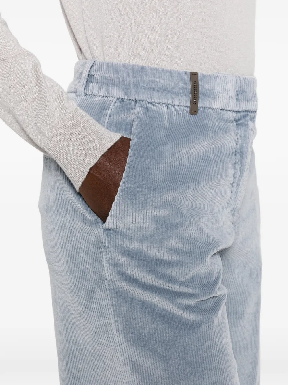 corduroy wide-leg trousers