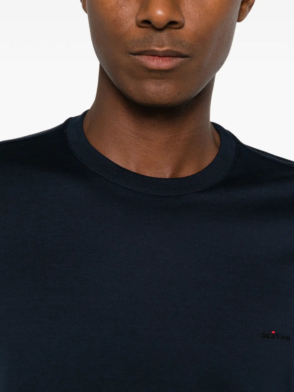 logo-embroidered round-neck T-shirt