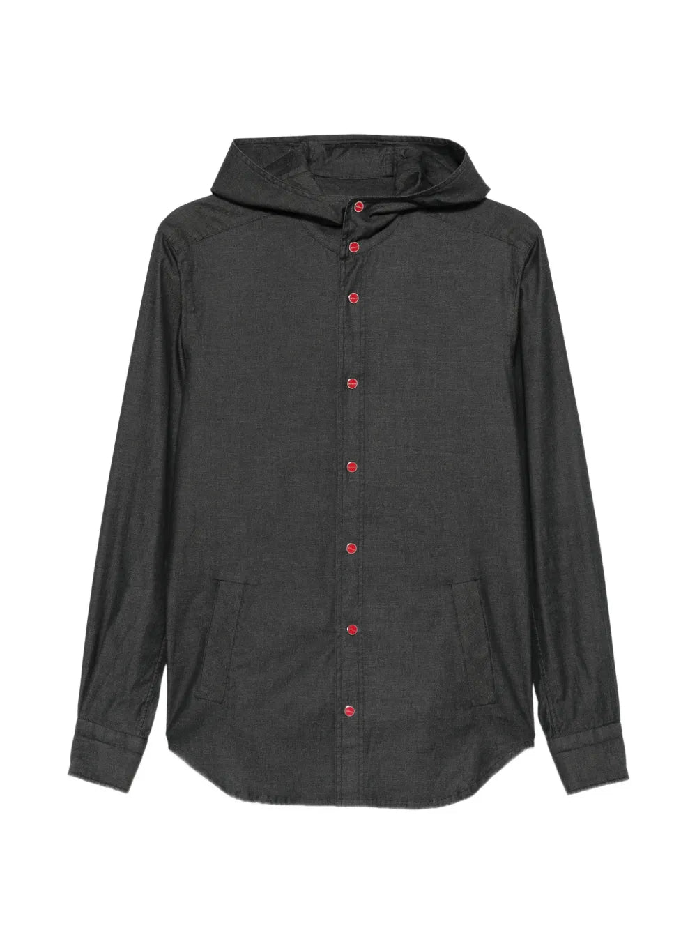 Mariano hooded button-fastening shirt