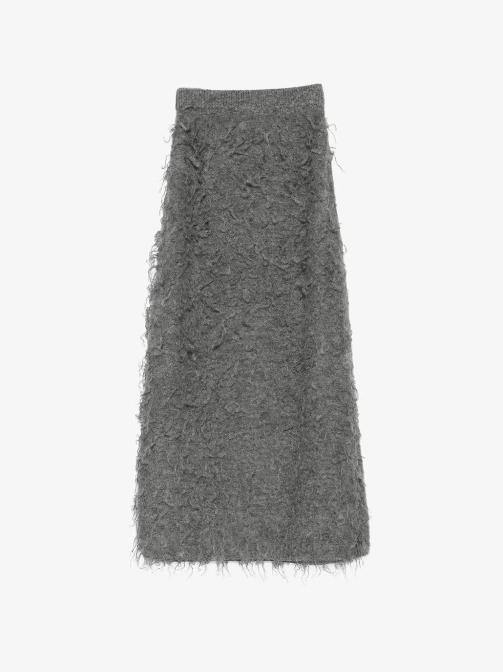 fringed knitted skirt