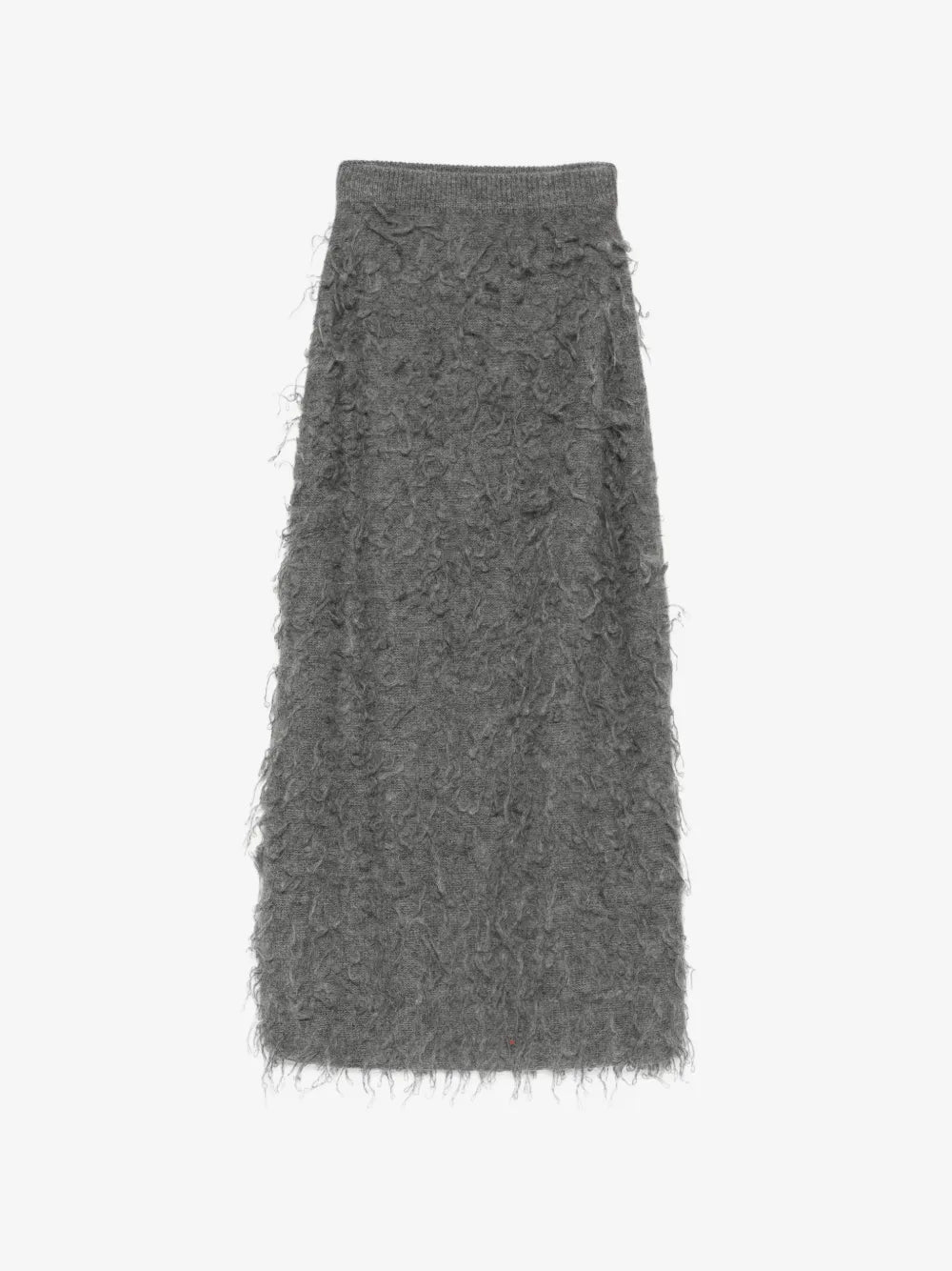 fringed knitted skirt