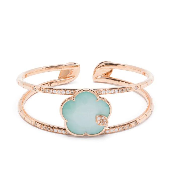 Pulsera de diamantes Ton Joli en oro rosa de 18 quilates 